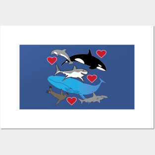 Marine life, wildlife gifts, Sealife Love Posters and Art